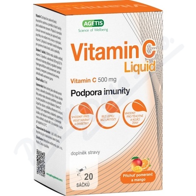 Vitamin C Liquid 500mg pomer.mango 20sac