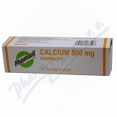 Calcium 500mg Pharmavit t.eff.20x500mg