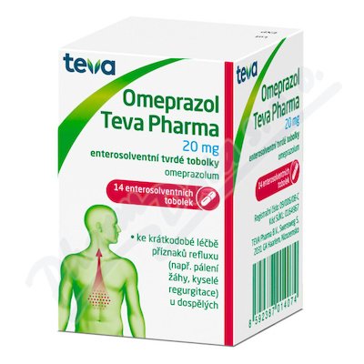 Omeprazol Teva Pharma por.cps.etd.14x20m
