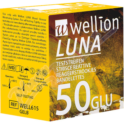 Testovaci prouzky Wellion LUNA 50 ks