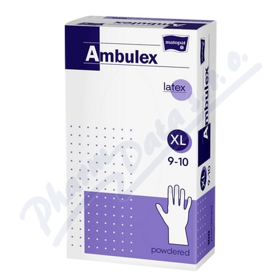 Ambulex rukavice latex.jemně pudr.XL 100