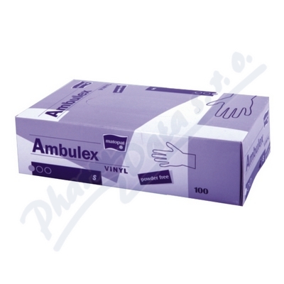 Ambulex Vinyl rukavice nepudr.S 100ks