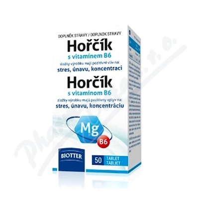 Biotter Hořčík 125 mg s vitam.B6 tbl.50