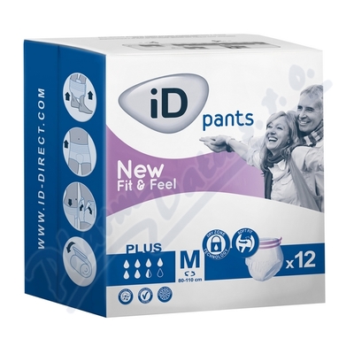 iD Pants Fit&Feel Medium Plus 12ks 55212