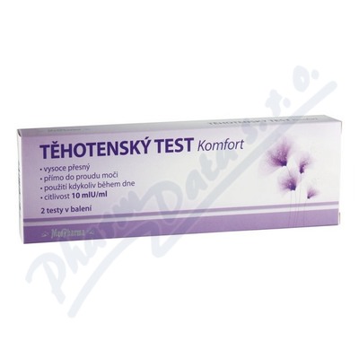 MedPh Těhotenský test Komfort2ks10mlU/ml