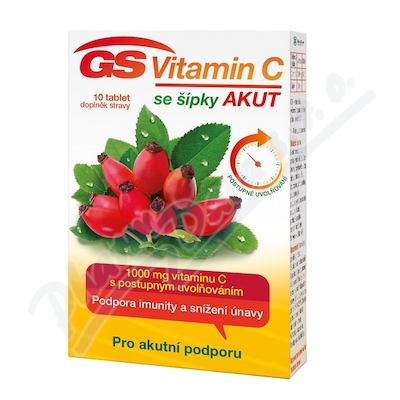 GS Vitamin C 1000+šípky Akut tbl.10