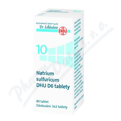 No.10 Natrium sulfuricum DHU D6 80tbl.