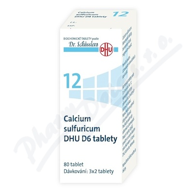 No.12 Calcium sulfuricum DHU D6 80tbl.