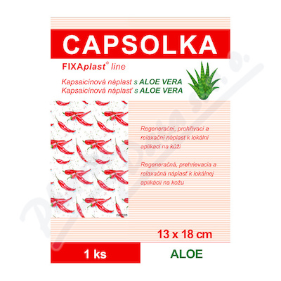 CAPSOLKA Kapsaicin.náplast ALOE 13x18cm