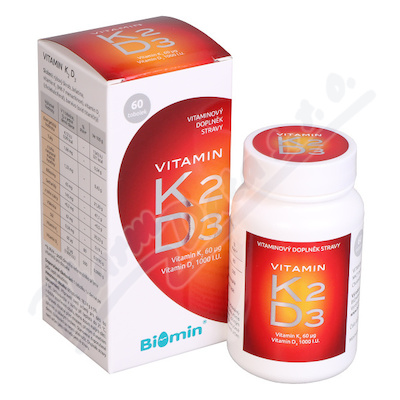 Biomin Vitamin K2+D3 1000 I.U. 60tob.