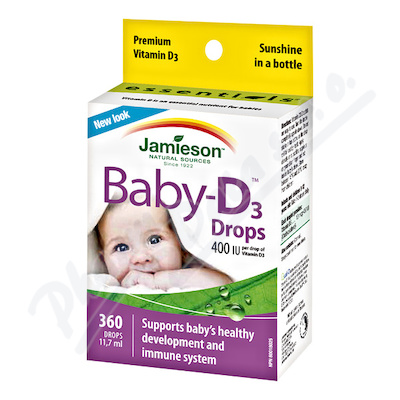JAMIESON Baby-D3 Vit.D3 400 IU kapky11.7