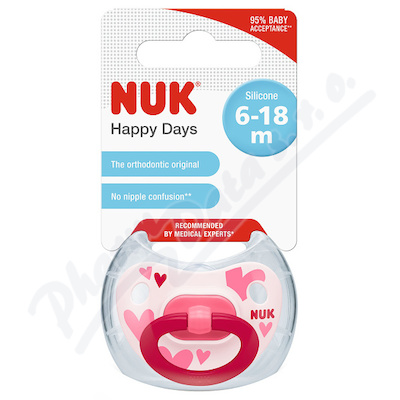 NUK Dudlík HAPPY DAYS,SI,V2 736334