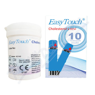 Proužky EASY TOUCH - cholesterol 10 ks