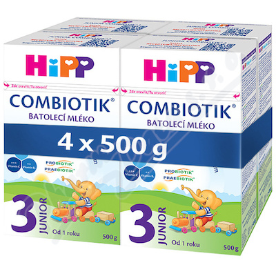HiPP MLEKO 3 JUNIOR Combiot.4x500g 10392