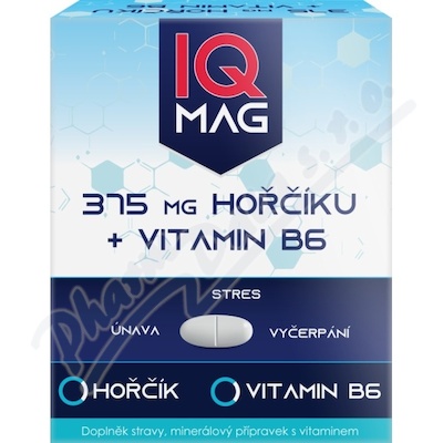 IQ Mag 375mg horčíku + vitamin B6 tbl.60
