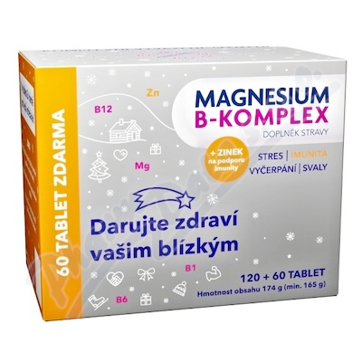 Magnesium B-komplex VÁNOCE tbl.120+60