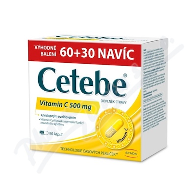 Cetebe Vitamin C 500mg cps.60+30 Promo23