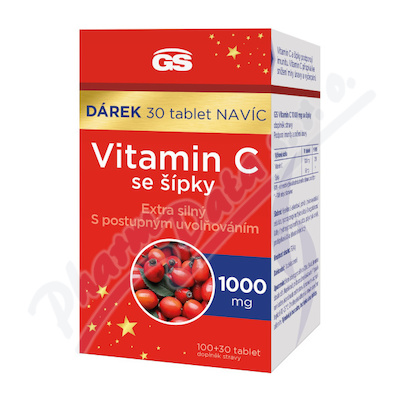 GS Vitamin C1000 se sipky tbl.100+30 dar